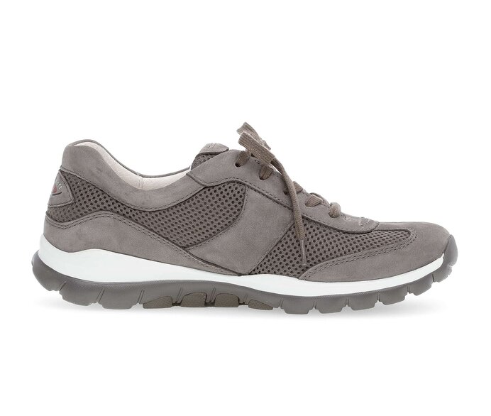 Gabor Damen  Sneaker Low Grau - Materialmix Leder/Lederimitat