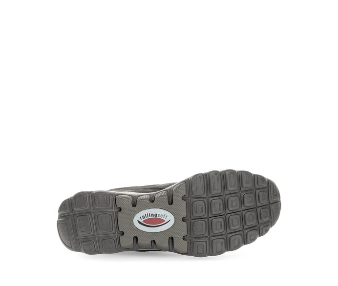 Gabor Damen  Sneaker Low Grau - Materialmix Leder/Lederimitat