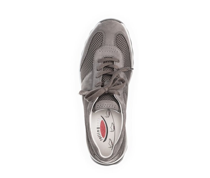 Gabor Damen  Sneaker Low Grau - Materialmix Leder/Lederimitat