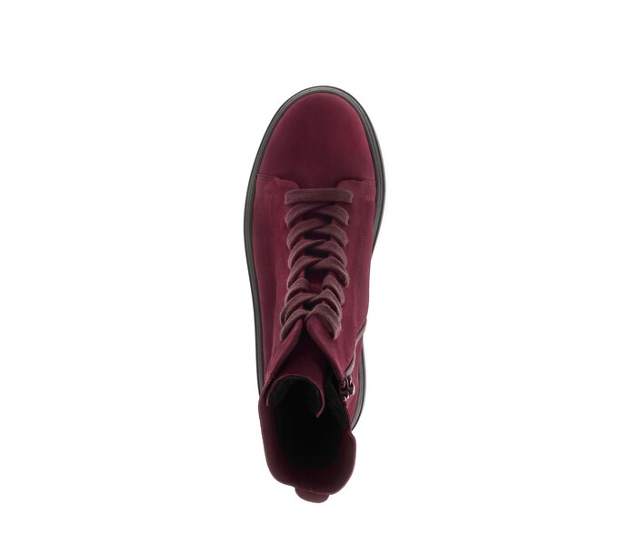 Gabor Damen  Sportliche Stiefelette Rot - Rauleder