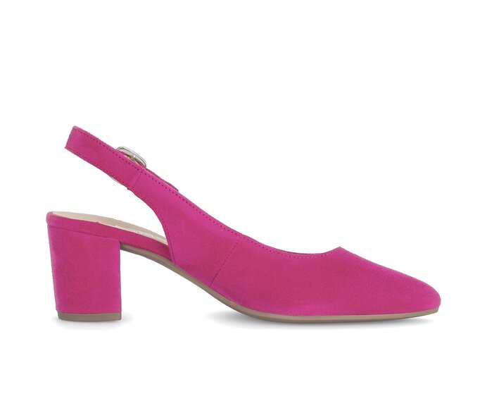 Gabor Damen  Slingpumps Pink - Rauleder