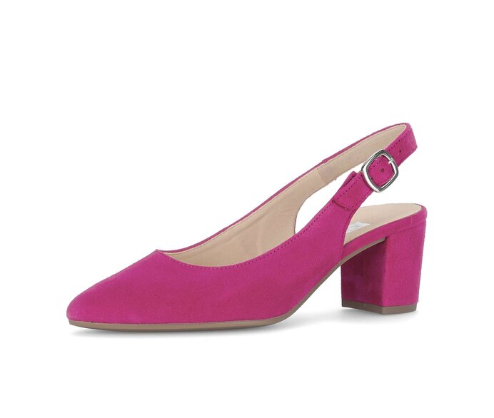 Gabor Damen  Slingpumps Pink - Rauleder