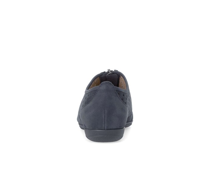Gabor Damen  Sportliche Ballerina Blau - Rauleder