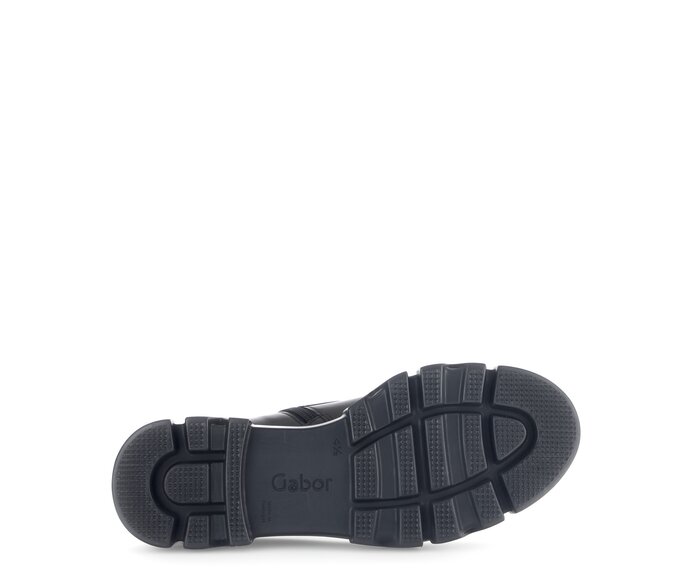 Gabor Damen  Sportliche Stiefelette Schwarz - Glattleder