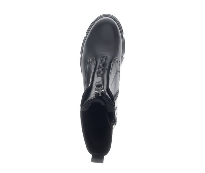 Gabor Damen  Sportliche Stiefelette Schwarz - Glattleder