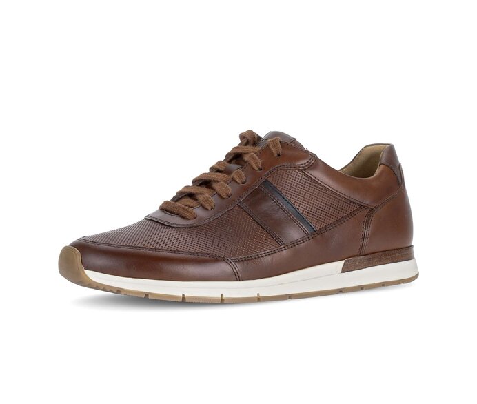 Pius Gabor Herren Sneaker Low Braun - Glattleder