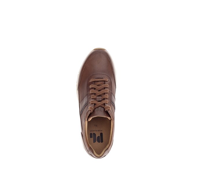 Pius Gabor Herren Sneaker Low Braun - Glattleder