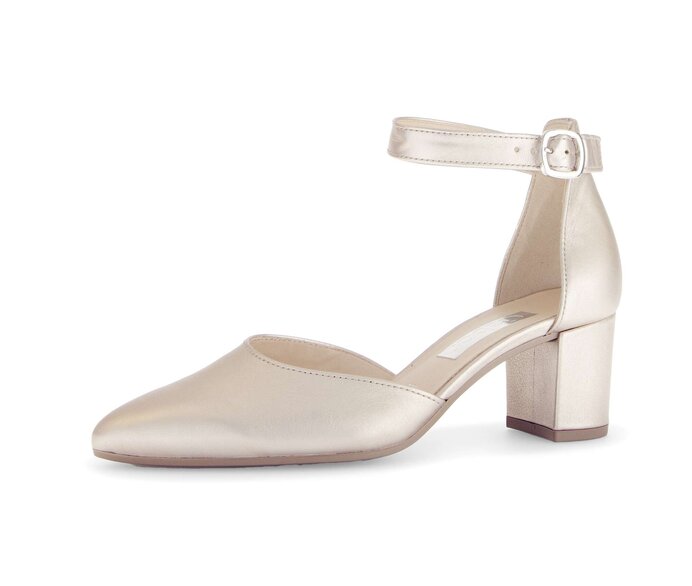 Gabor Damen  Spangenpumps Gold - Effektleder