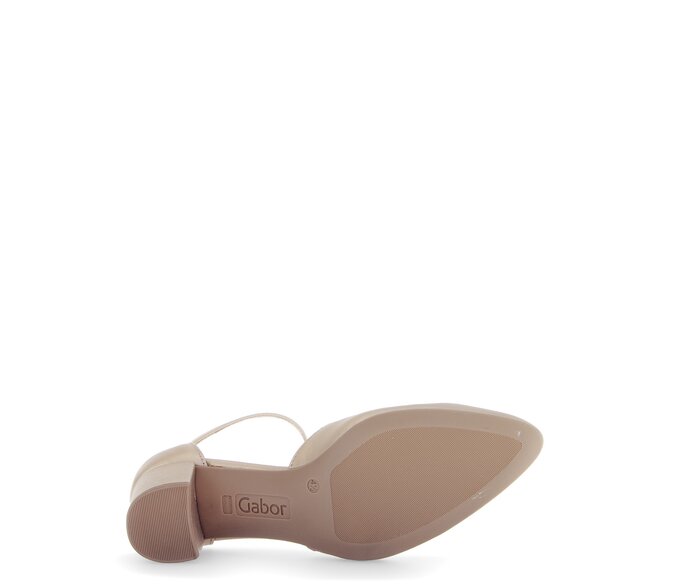 Gabor Damen  Spangenpumps Gold - Effektleder