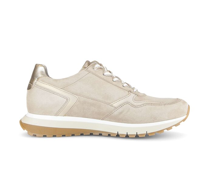 Gabor Damen  Sneaker Low Beige - Rauleder
