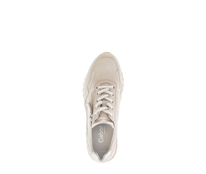 Gabor Damen  Sneaker Low Beige - Rauleder