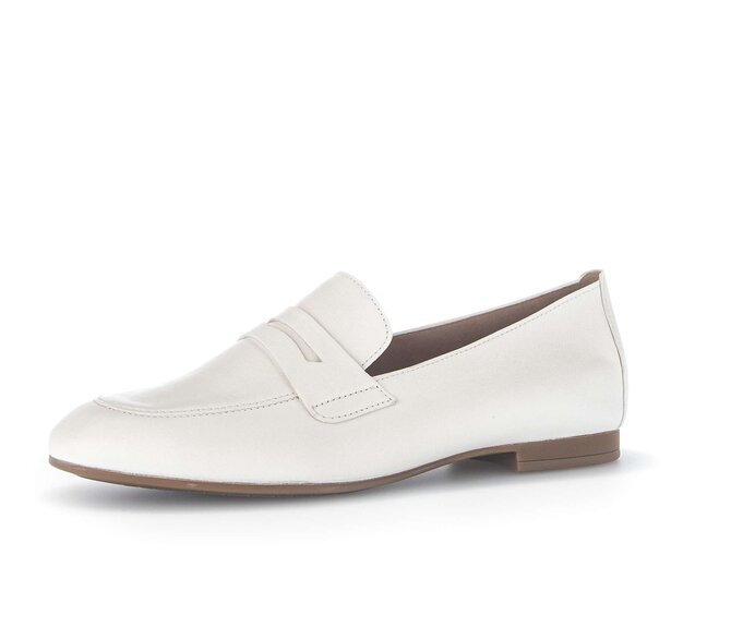 Gabor Damen  Slipper Creme - Glattleder