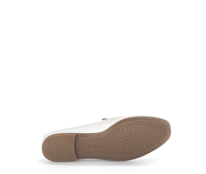 Gabor Damen  Slipper Creme - Glattleder