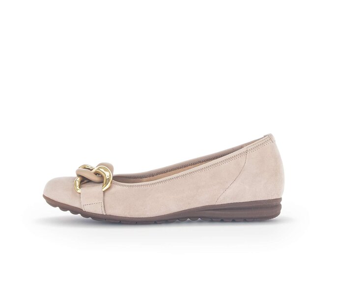 Gabor Damen Sportliche Ballerina Rosa - Rauleder