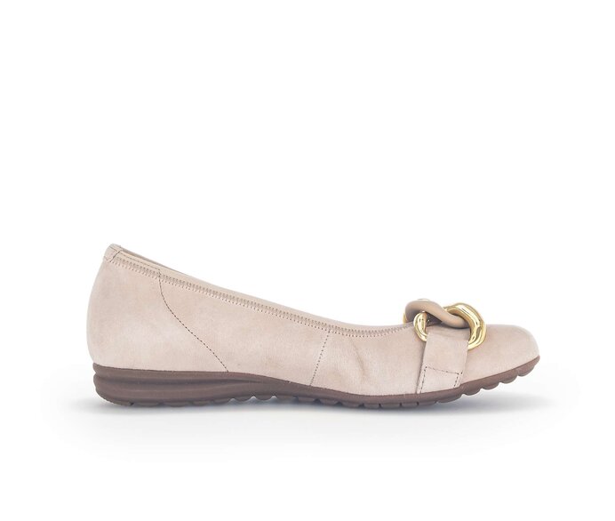 Gabor Damen  Sportliche Ballerina Rosa - Rauleder