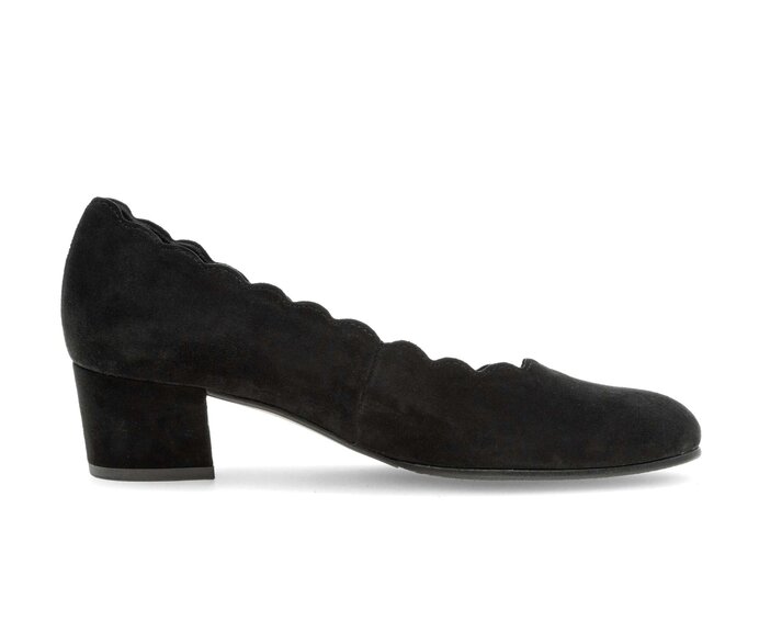 Gabor Damen  Eleganter Pumps Schwarz - Rauleder