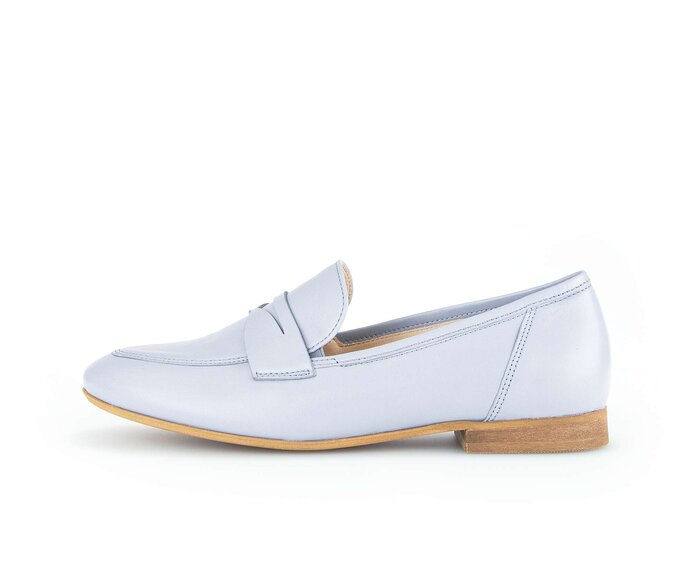 Gabor Damen Slipper Blau - Glattleder
