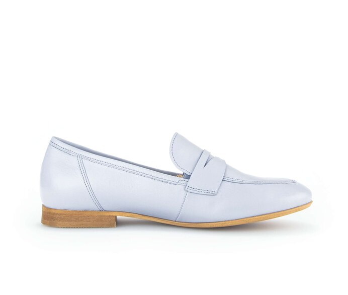 Gabor Damen  Slipper Blau - Glattleder