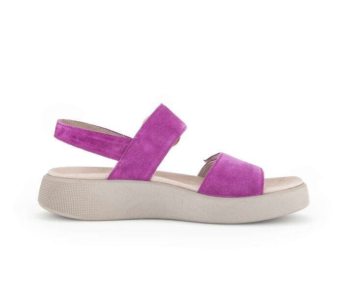Gabor Damen  Plateau Sandale Lila - Rauleder