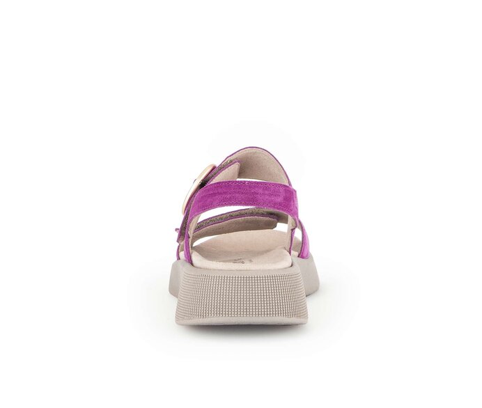 Gabor Damen  Plateau Sandale Lila - Rauleder