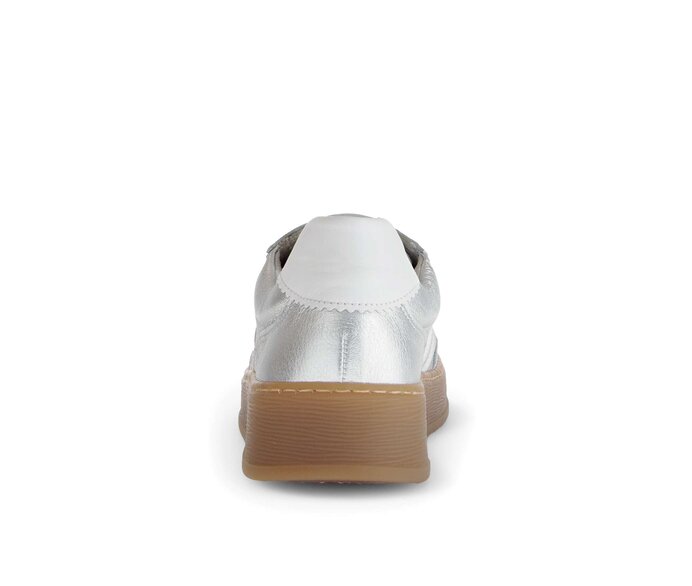 Gabor Damen  Sneaker Low Silber - Materialmix Leder