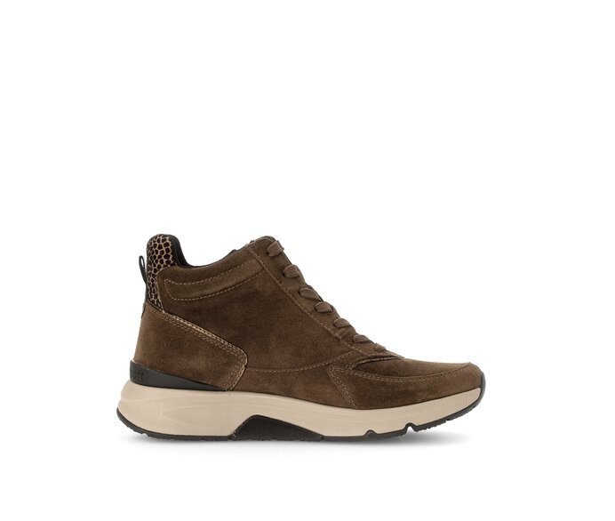 Gabor Damen  Sportliche Stiefelette Braun - Rauleder