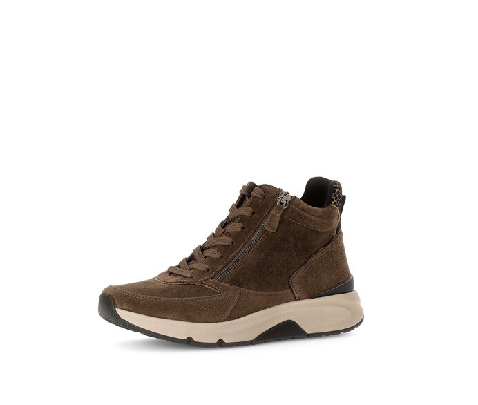 Gabor Damen  Sportliche Stiefelette Braun - Rauleder