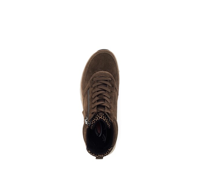Gabor Damen  Sportliche Stiefelette Braun - Rauleder