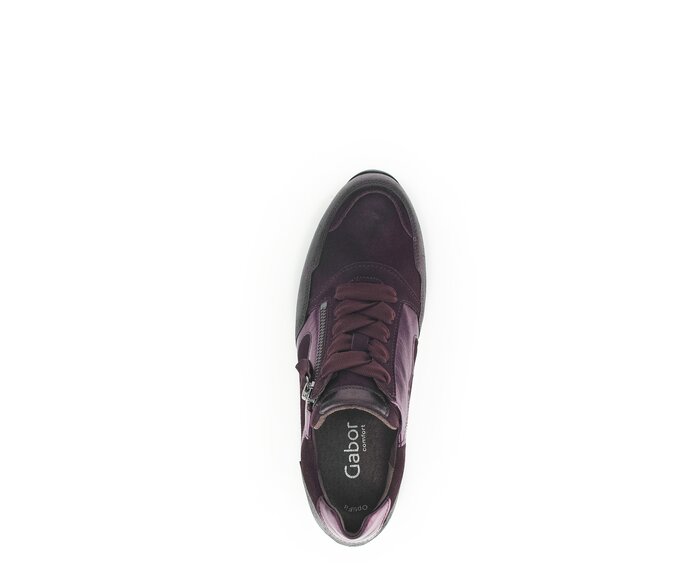 Gabor Damen  Sneaker Low Lila - Materialmix Leder