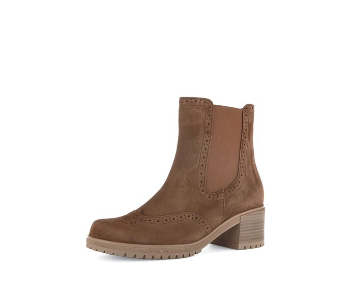 Gabor Damen  Chelsea Boot Braun - Rauleder