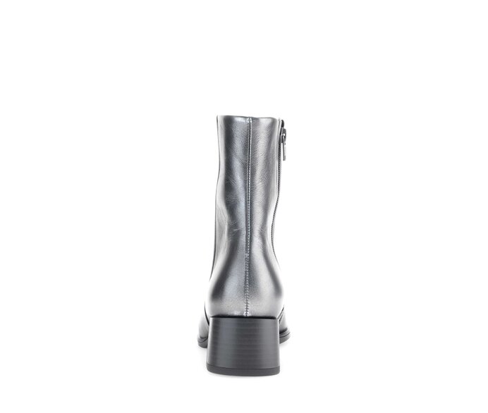 Gabor Damen  Elegante Stiefelette Silber - Glattleder