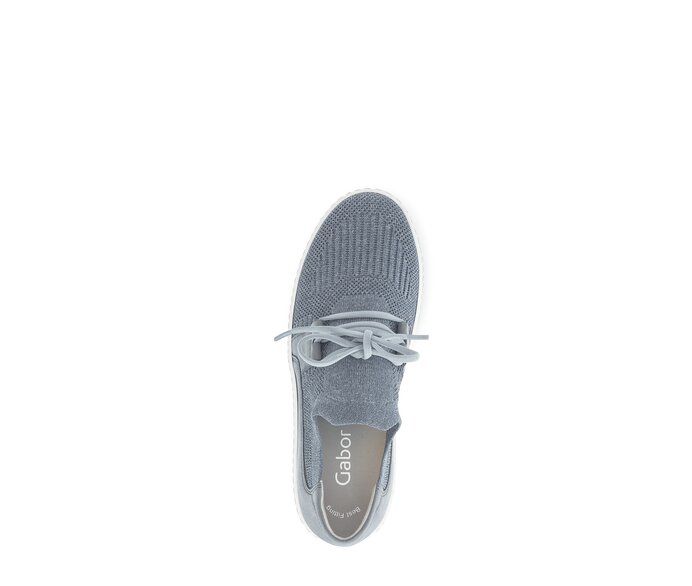 Gabor Damen  Sneaker Low Blau - Materialmix Leder/Lederimitat