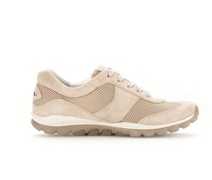 Gabor Damen  Sneaker Low Beige - Materialmix Leder/Lederimitat