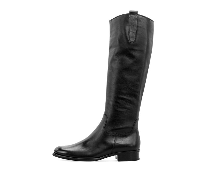 Gabor Damen Eleganter Stiefel Schwarz - Glattleder