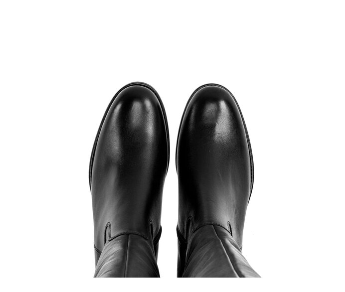 Gabor Damen  Eleganter Stiefel Schwarz - Glattleder
