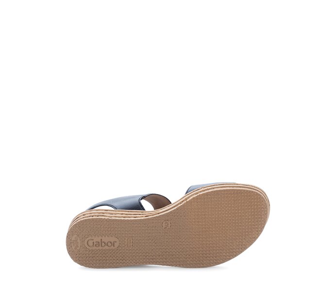 Gabor Damen  Plateau Sandale Schwarz - Glattleder