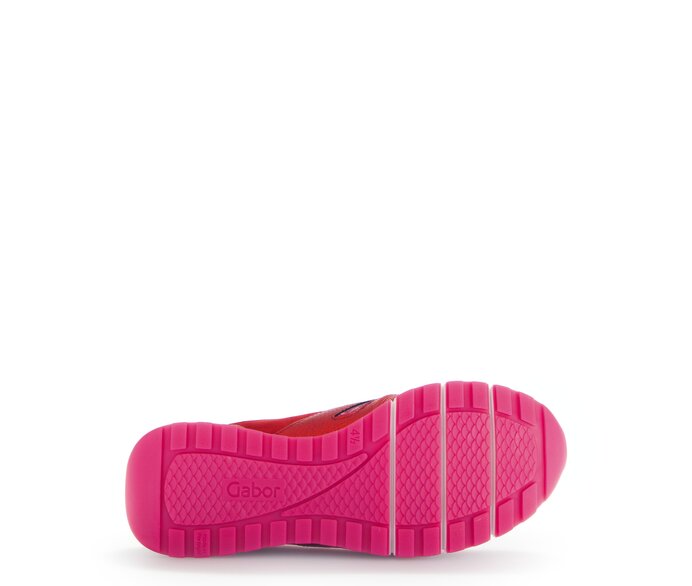 Gabor Damen  Sneaker Low Rot - Materialmix Leder/Lederimitat