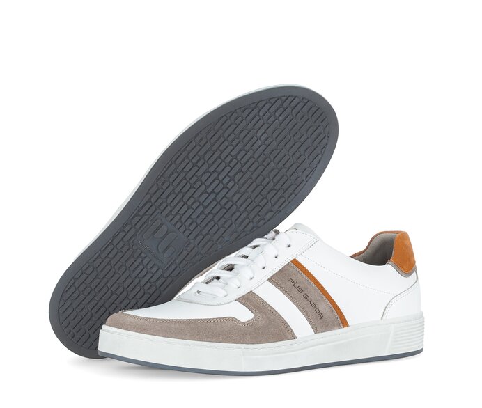 Pius Gabor Herren Sneaker Low Weiß - Glattleder