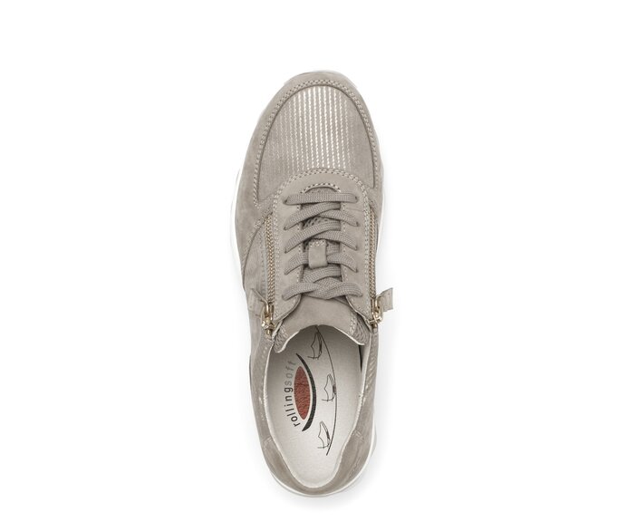 Gabor Damen  Sneaker Low Beige - Materialmix Leder