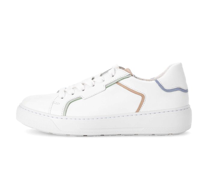 Gabor Damen Sneaker Low Weiß - Materialmix Leder