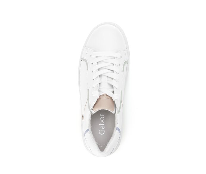 Gabor Damen  Sneaker Low Weiß - Materialmix Leder