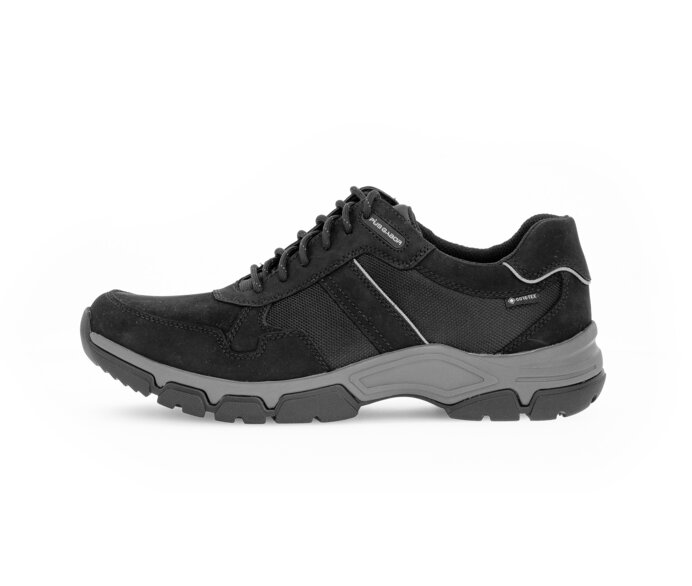 Pius Gabor Herren Sneaker Low Schwarz - Materialmix Leder/Textil