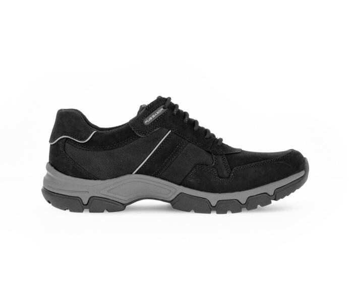 Pius Gabor Herren Sneaker Low Schwarz - Materialmix Leder/Textil