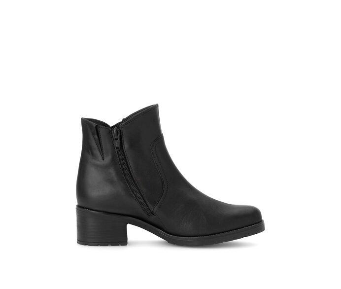 Gabor Damen  Elegante Stiefelette Schwarz - Glattleder