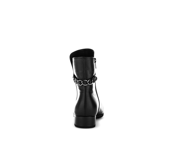 Gabor Damen  Elegante Stiefelette Schwarz - Glattleder