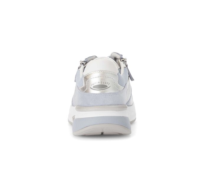 Gabor Damen  Sneaker Low Blau - Materialmix Leder/Lederimitat