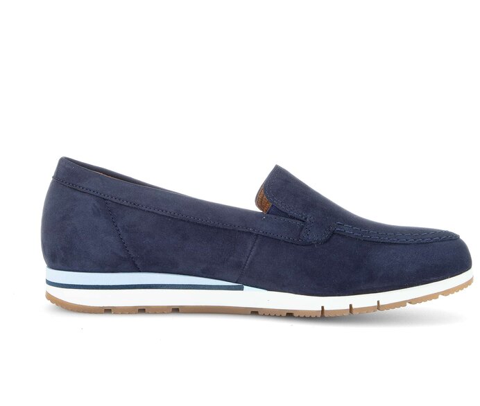 Gabor Damen  Slipper Blau - Rauleder