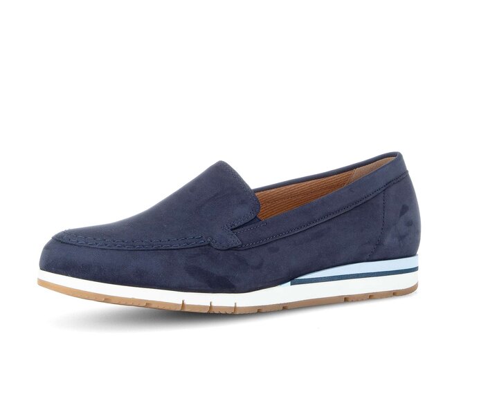 Gabor Damen  Slipper Blau - Rauleder