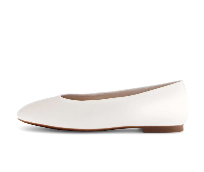 Gabor Damen Eleganter Ballerina Creme - Glattleder