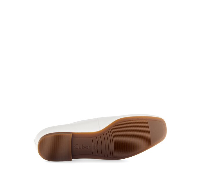 Gabor Damen  Eleganter Ballerina Creme - Glattleder
